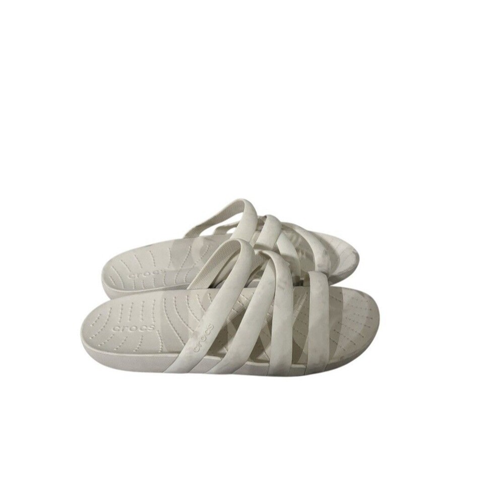 CROCS Women's Splash Strappy Sandal  Bone Sz 9 Outdoor